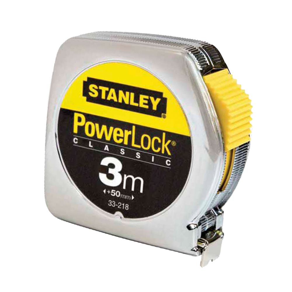 Рулетка измерительная PowerLock в металлическом корпусе STANLEY 0-33-218, 3 м х 12,7 мм