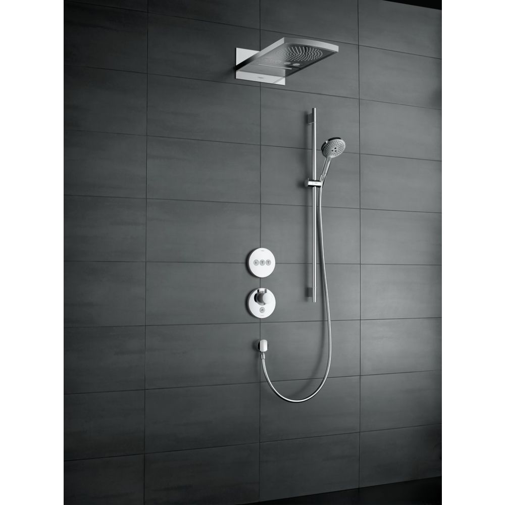 Душевой гарнитур hansgrohe Raindance Select S 120 3jet со штангой 90 см и мыльницей 26631000, хром