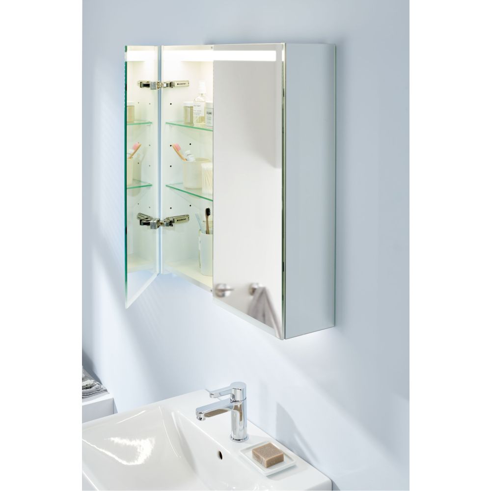 Зеркальный шкаф Geberit Option 75 см, хром, 500.205.00.1