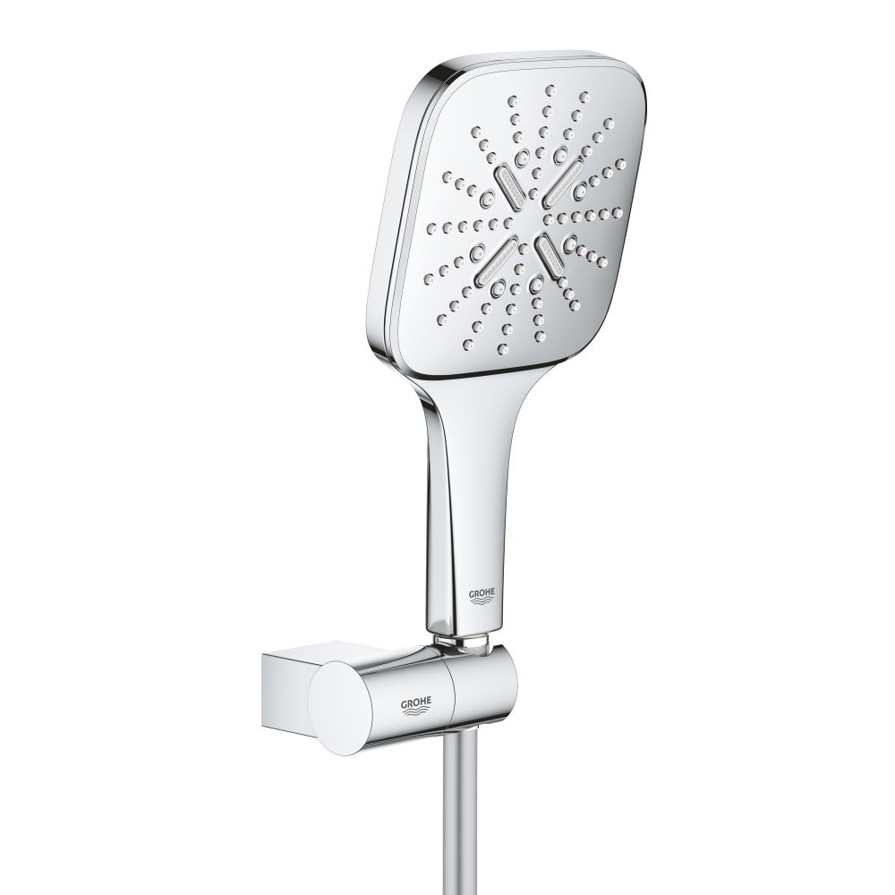 Душевой набор GROHE Rainshower SmartActive 130 Cube, 3 режима, 1500 мм, 9,5 л/мин, хром (26588000)
