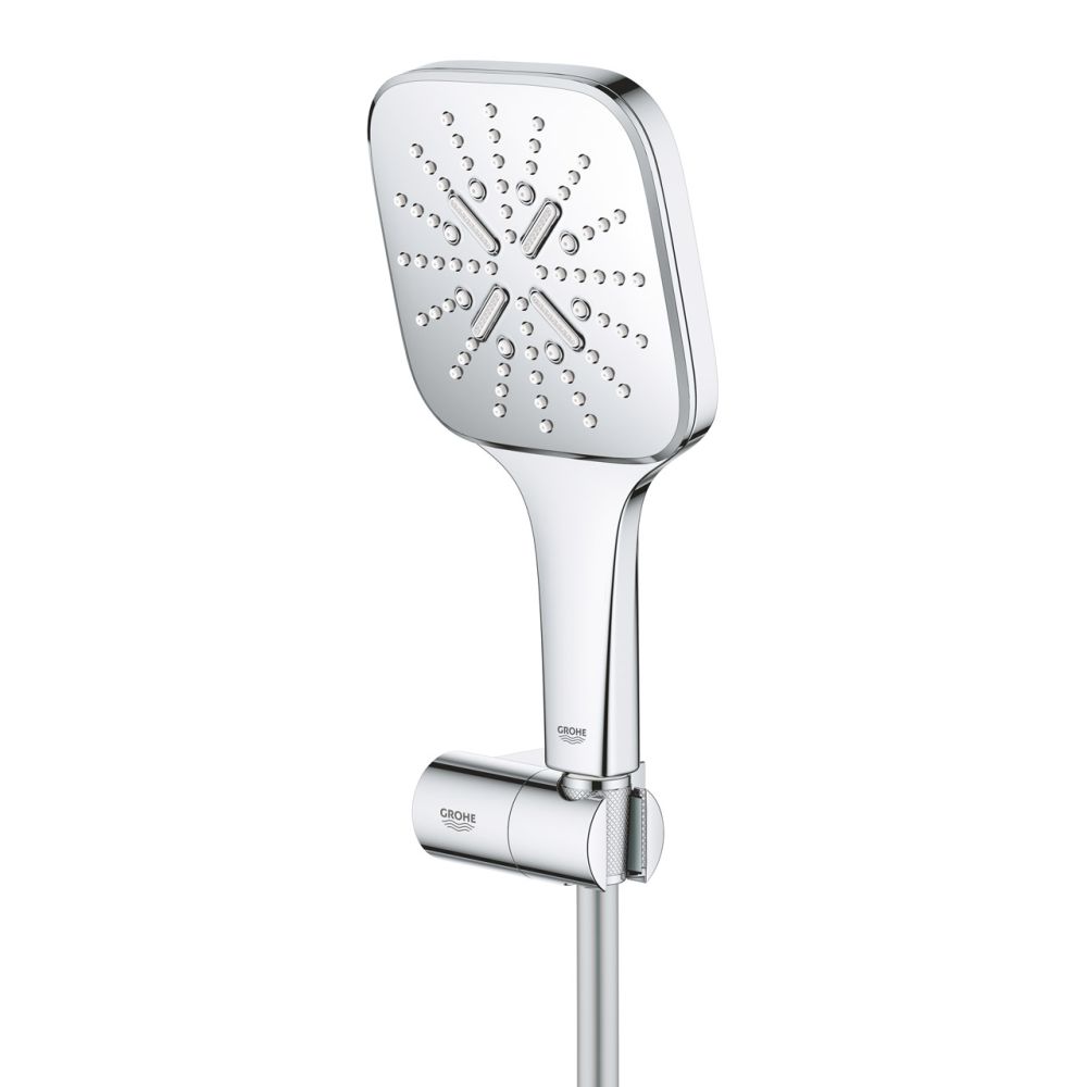 Душевой набор GROHE Rainshower SmartActive 130 Cube, 3 режима, 1500 мм, 9,5 л/мин, хром (26588000)