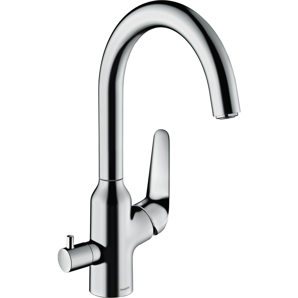 Смеситель для кухонной мойки hansgrohe Focus M42 220, с запорным вентилем 71803000, хром