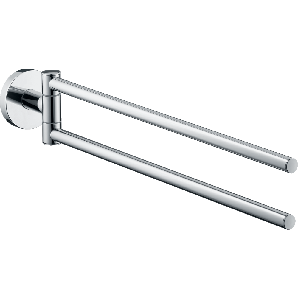 Держатель для полотенец hansgrohe Logis двойной, поворотный 40512000, хром