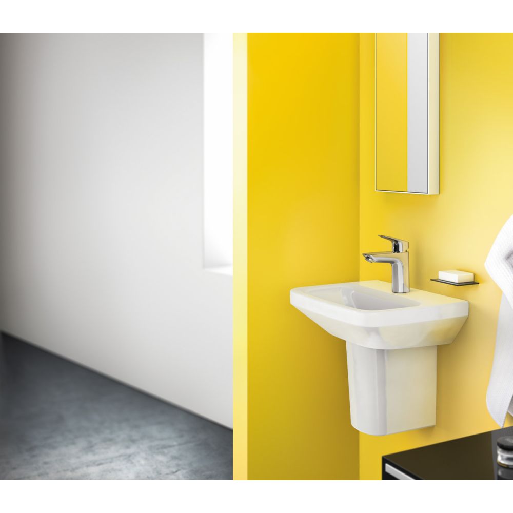 Смеситель для раковины hansgrohe Logis 100, со сливным клапаном Push-Open 71107000, хром