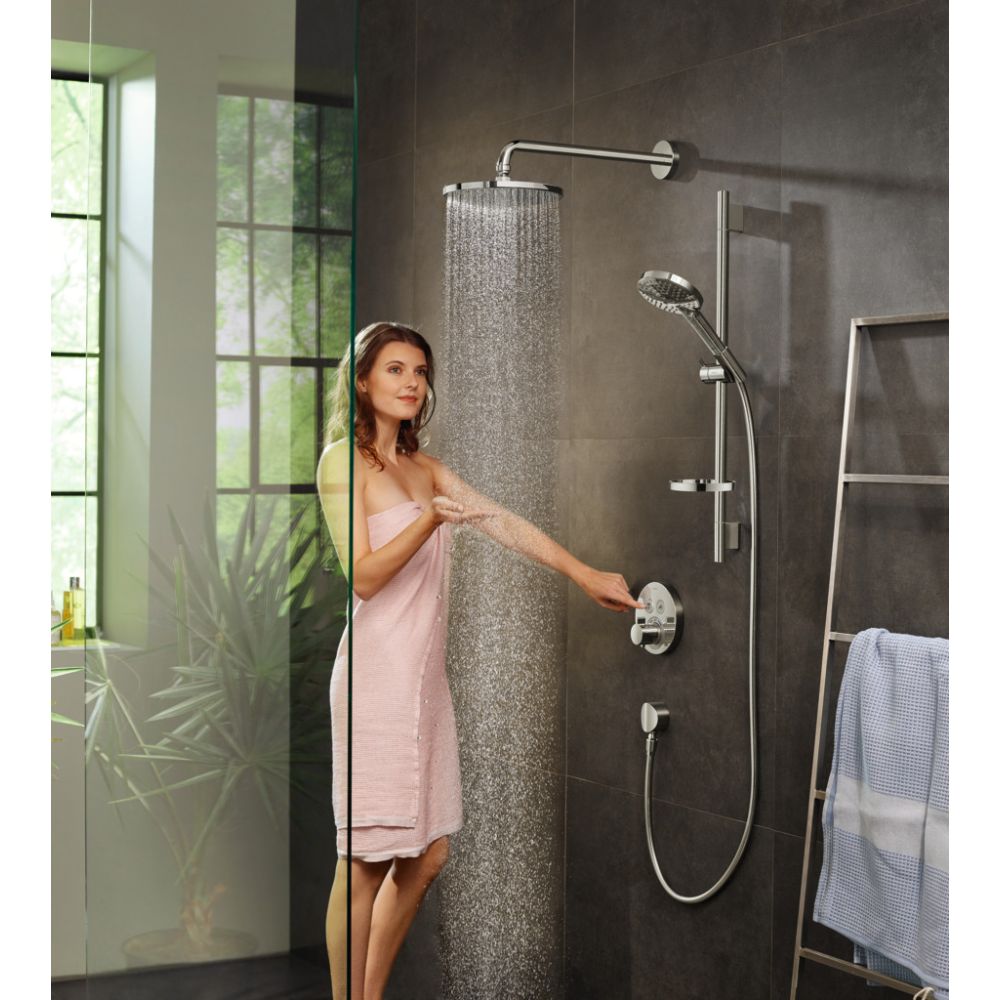 Внешняя часть термостата для душа hansgrohe ShowerSelect S скрытого монтажа на 2 потребителя 15743000, хром