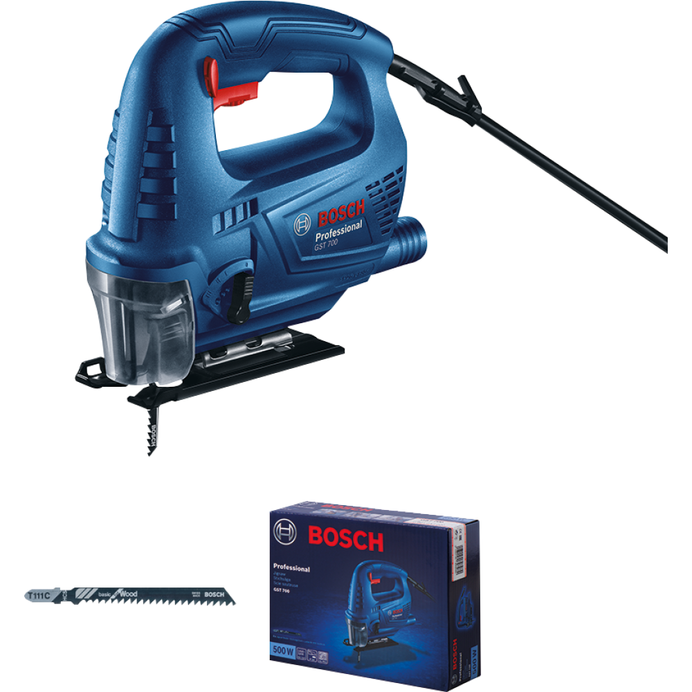 Лобзик Bosch GST 700, 500 Вт, 3200 ход/мин, 06012A7020