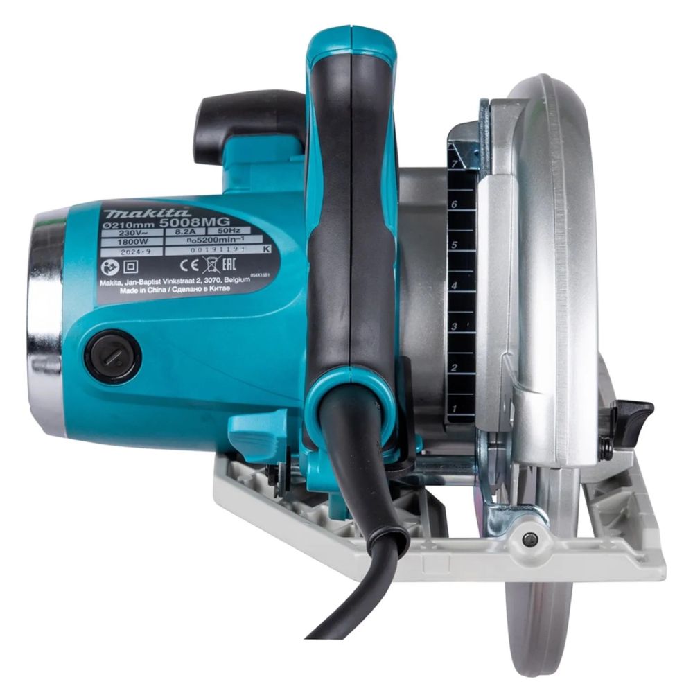 Пила циркулярная Makita 5008MG, 1800 Вт, 210 мм, 5200 об/мин
