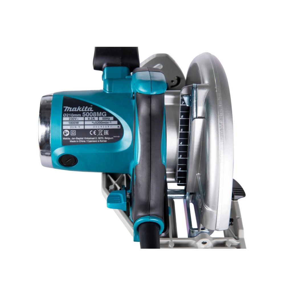 Пила циркулярная Makita 5008MG, 1800 Вт, 210 мм, 5200 об/мин