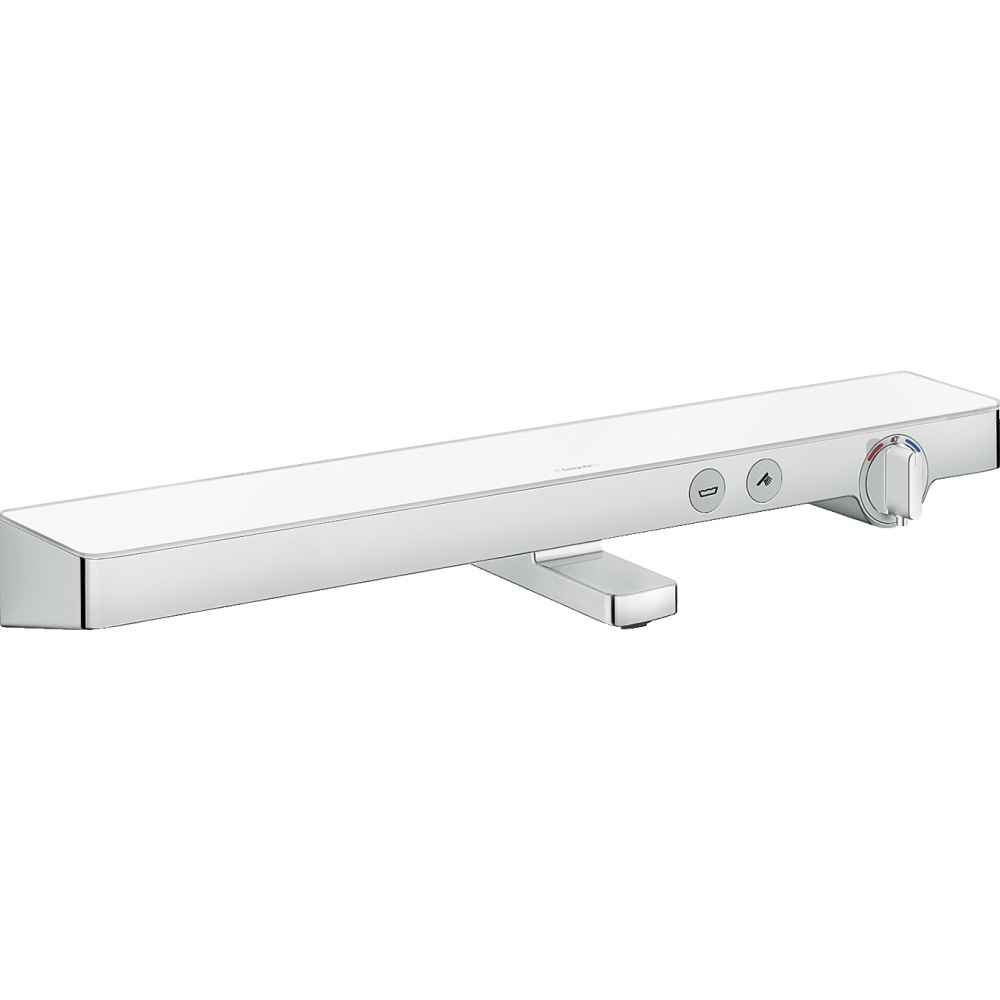 Термостат для ванны hansgrohe ShowerTablet Select 700 внешнего монтажа на 2 потребителя 13183400, белый/хром