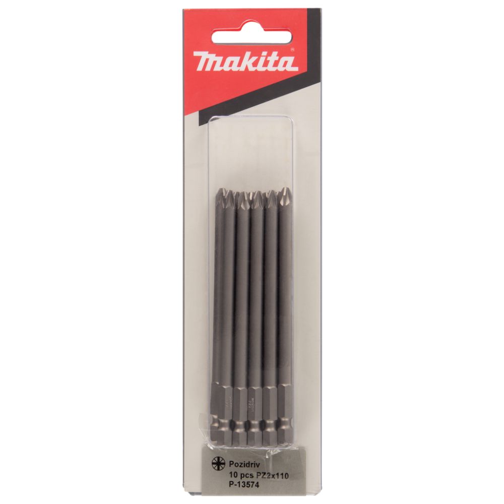 Бита Makita PZ2, 110 мм хвостовик 1/4", 10 шт. (P-13574)