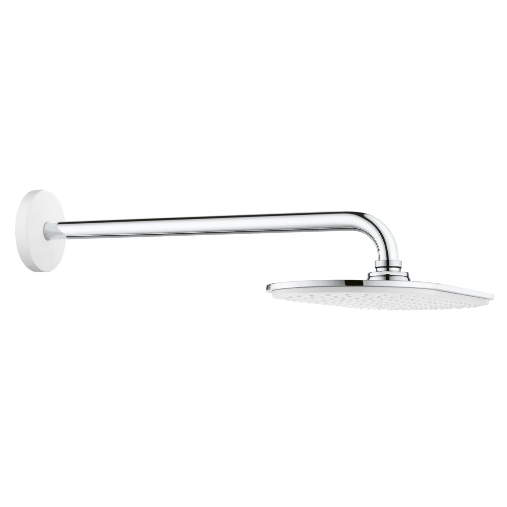 Верхний душ GROHE Rainshower Veris 300x150, 1 режим, 422 мм, белая луна (26170LS0)