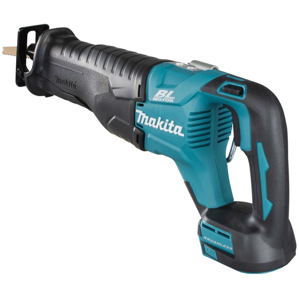 Аккумуляторная сабельная пила Makita DJR187RT, 18 В, 3000 ход/мин, 32 мм, с АКБ 5 Ач и ЗУ, в кейсе