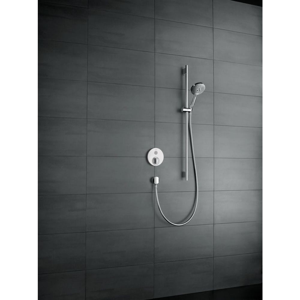 Душевой гарнитур hansgrohe Raindance Select S 120 3jet со штангой 90 см и мыльницей 26631000, хром