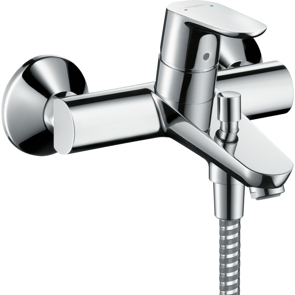 Смеситель для ванны hansgrohe Focus внешнего монтажа 31940000, хром