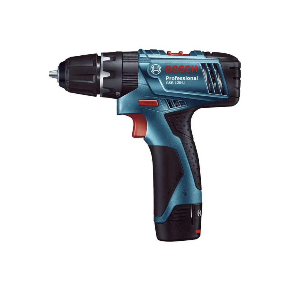 Аккумуляторная ударная дрель-шуруповeрт Bosch GSB 120-LI, 2x2,0 Аh и З/У, 06019G8100