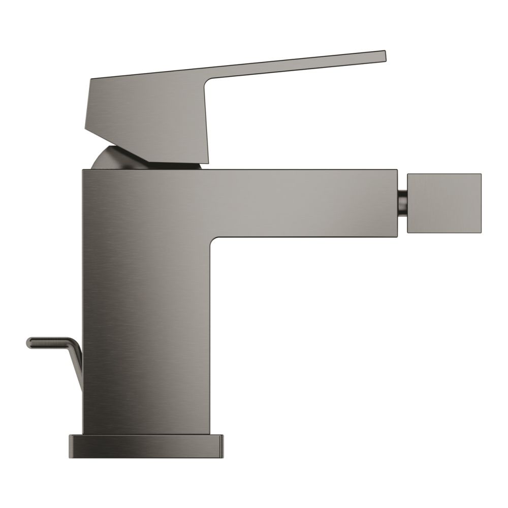 Смеситель для биде GROHE Eurocube с донным клапаном, темный графит матовый (23138AL0)