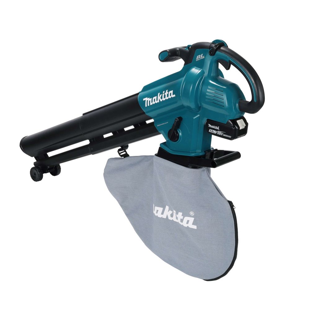 Аккумуляторная воздуходувка Makita DUB187T001, 18 В, 252 м³/ч, с АКБ 5 Ач и ЗУ