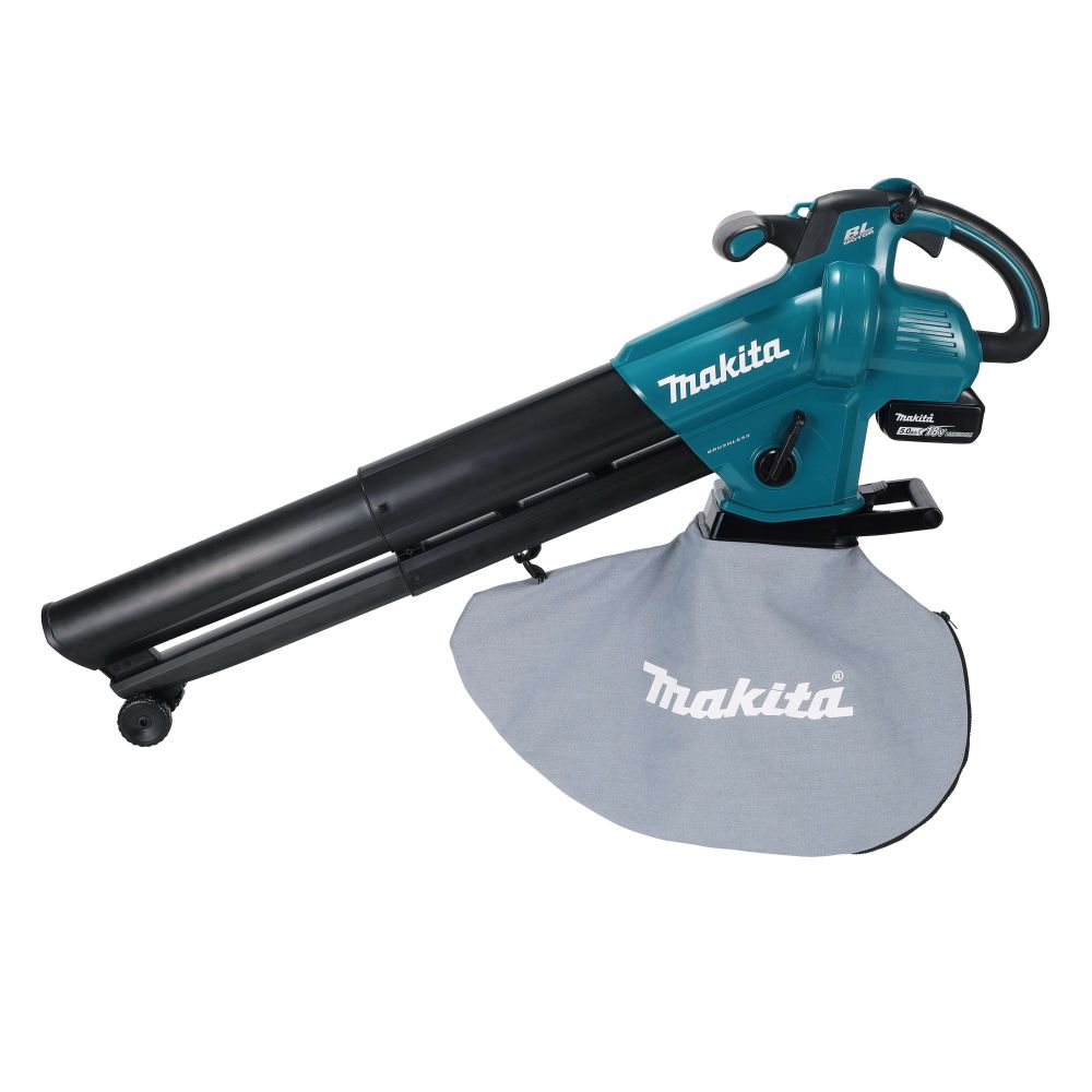Аккумуляторная воздуходувка Makita DUB187T001, 18 В, 252 м³/ч, с АКБ 5 Ач и ЗУ