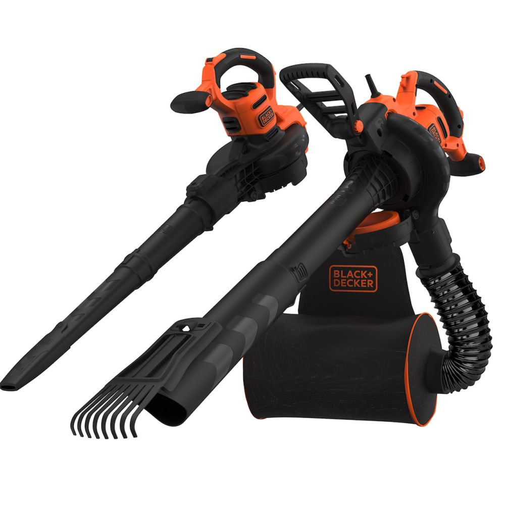 Воздуходув/пылесос садовый электрический BLACK+DECKER BEBLV301, 3000 Вт