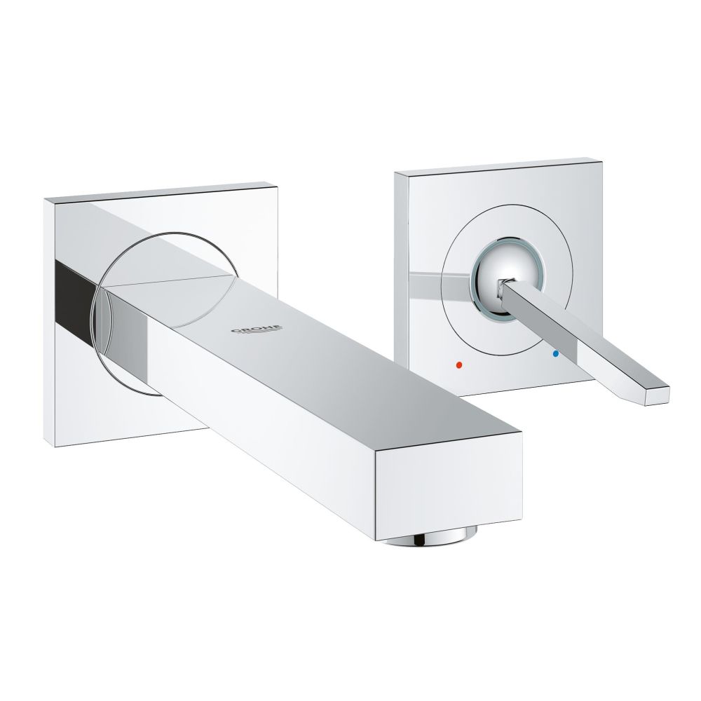 Внешняя часть смесителя для раковины GROHE Eurocube Joy на 2 отверстия (излив 170 мм), хром (19997000)