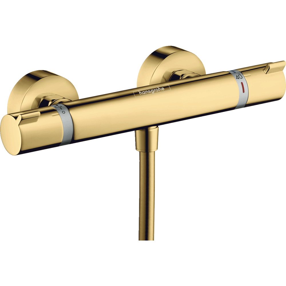 Термостат для душа hansgrohe Ecostat Comfort внешнего монтажа 13116990, полированное золото