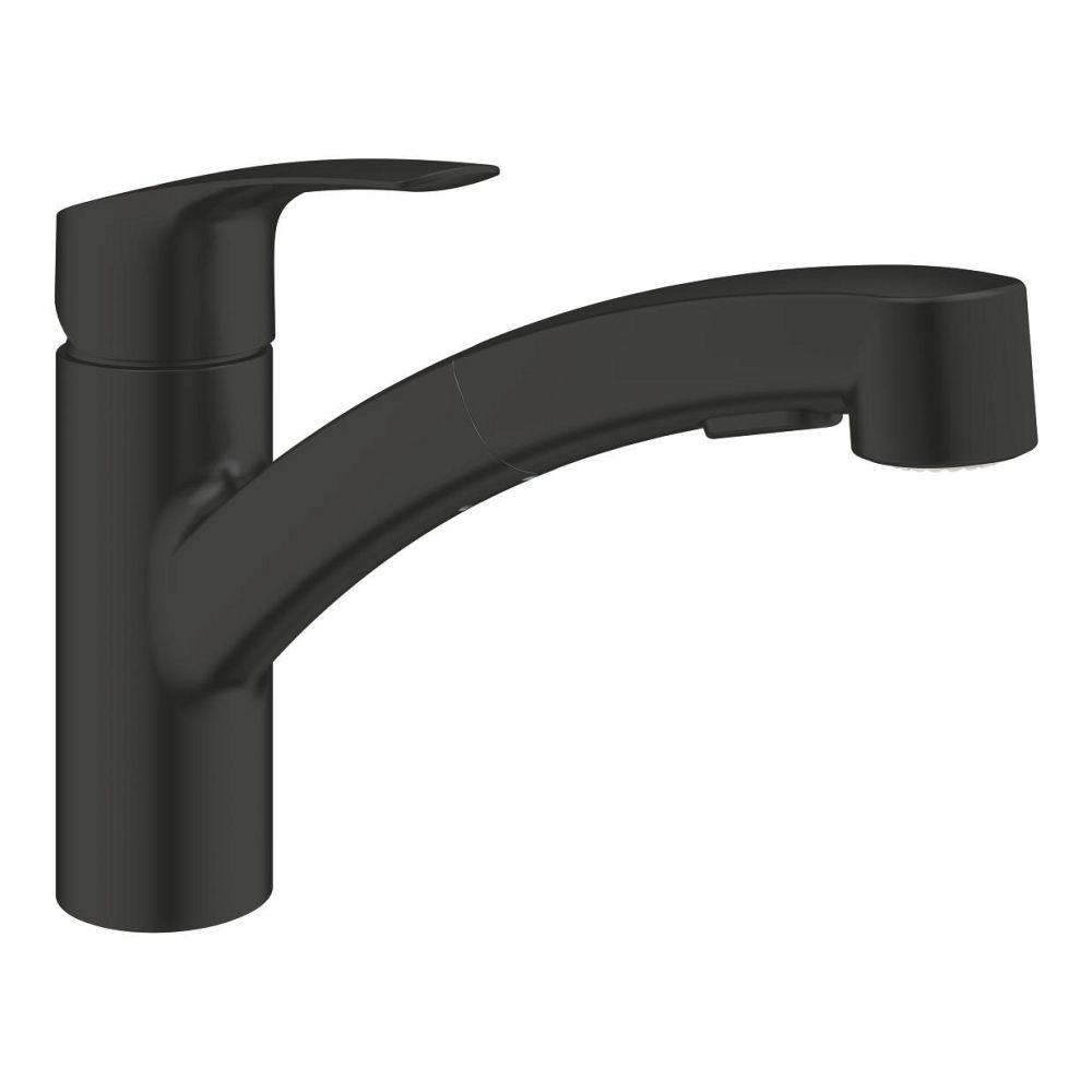 Смеситель для кухни GROHE Eurosmart с вытяжным душем, черный (303052431)