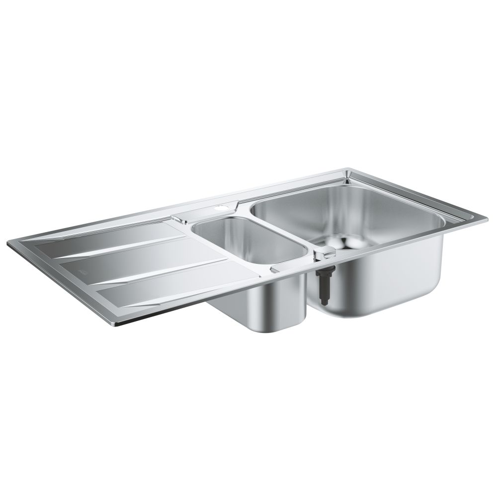 Мойка GROHE из нержавеющей стали с корзинчатым вентилем, оборачиваемая, K400, 60-S 97/50 1.5 (31567SD0)