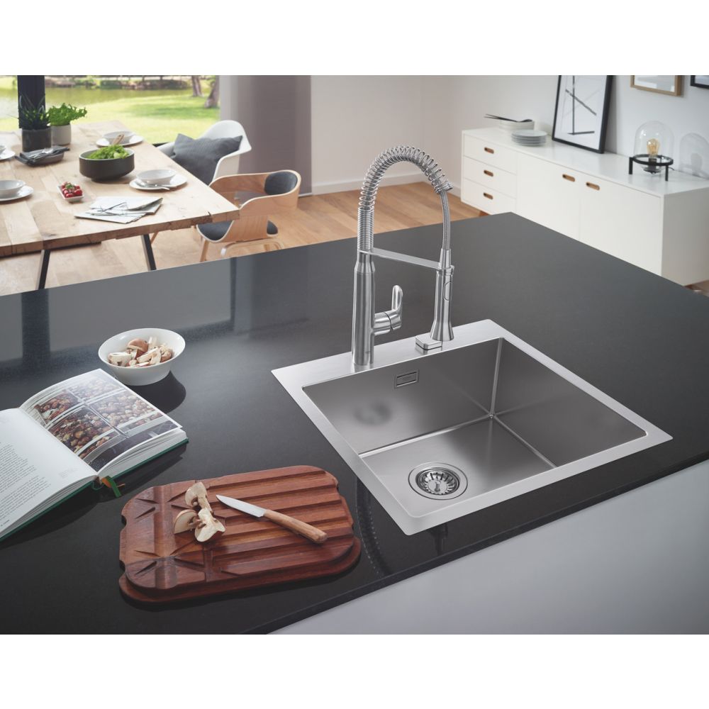 Мойка GROHE K800 60-S 51.8/51 1.0, нержавеющая сталь (31583SD1)