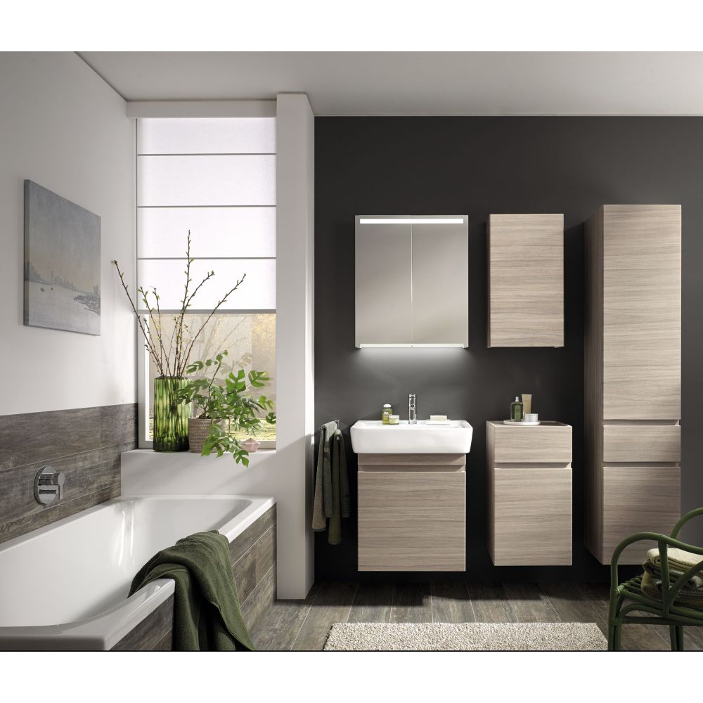 Зеркальный шкаф Geberit Option 75 см, хром, 500.205.00.1