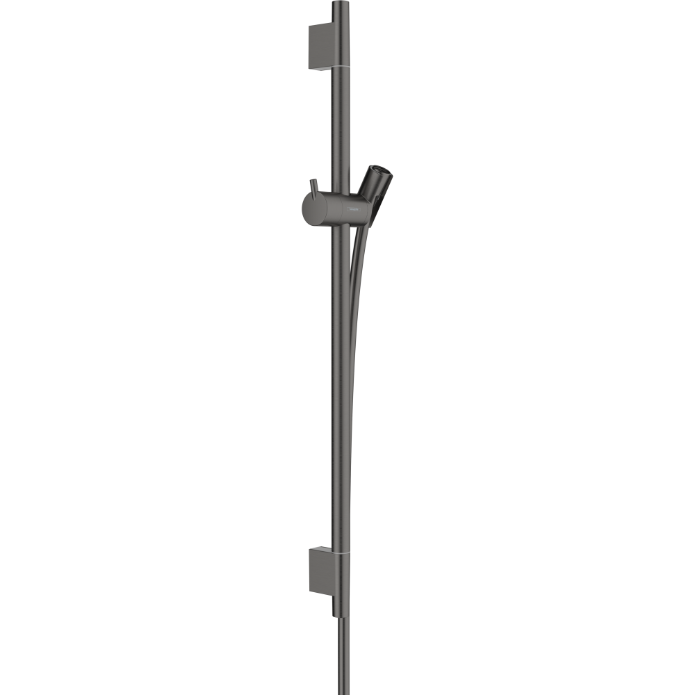Душевая штанга hansgrohe Unica S Puro 65 см со шлангом 28632340, шлифованный черный хром