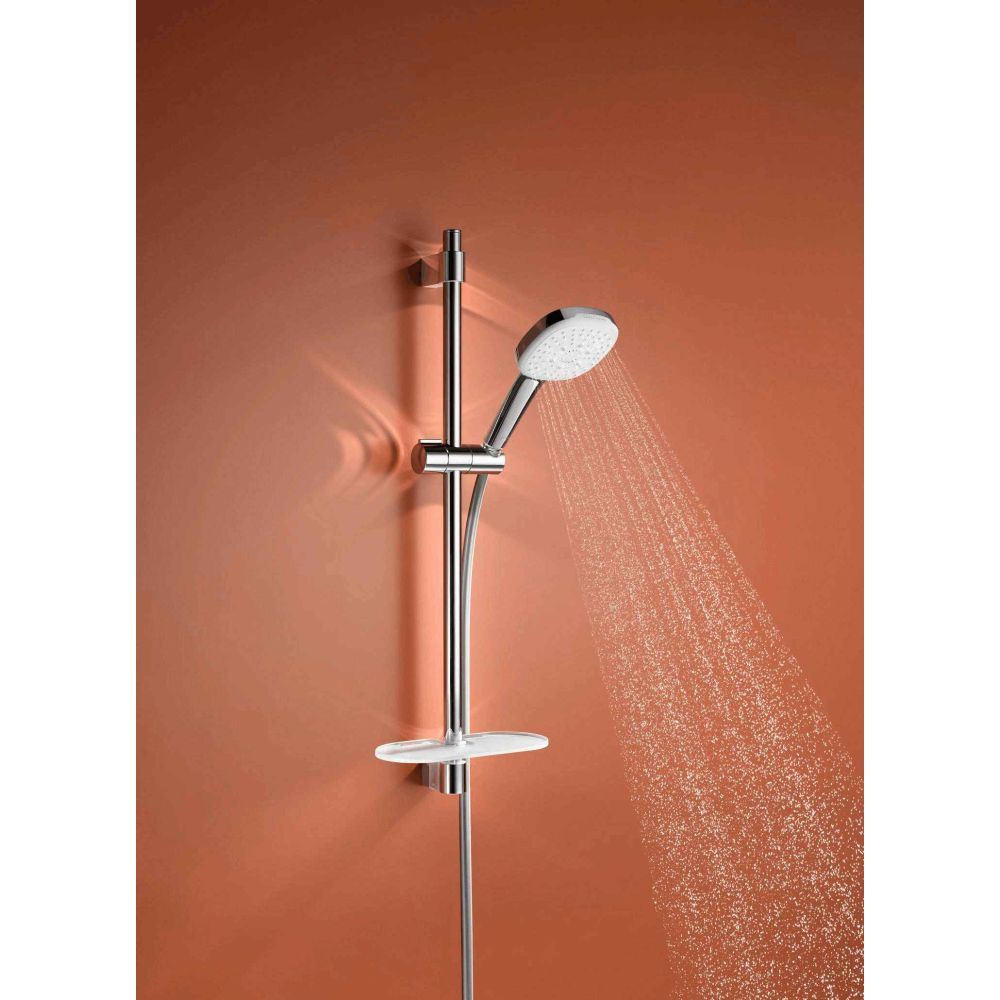 Душевой гарнитур GROHE Tempesta Cube 110 с мыльницей, 3 режима струи, душевая штанга 600 мм, 13,5 л/мин, хром (27929003)