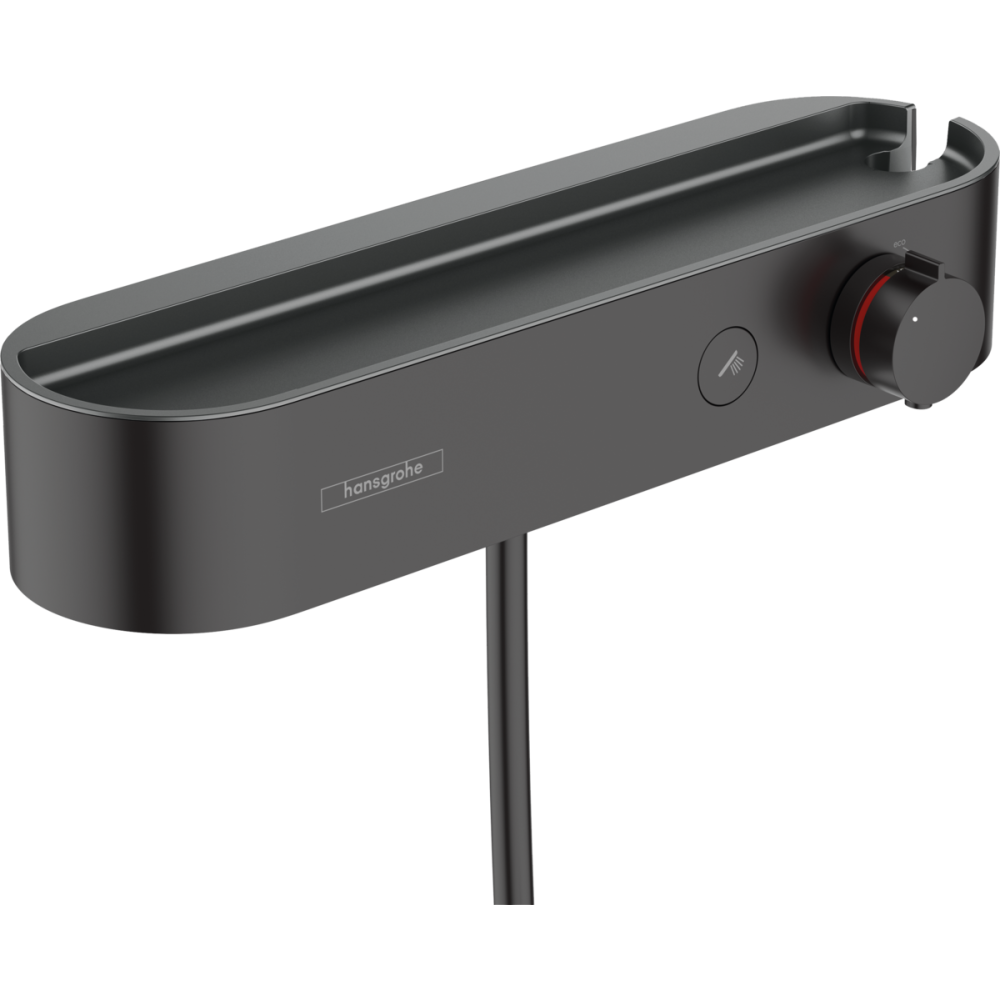 Термостат для душа hansgrohe ShowerTablet Select 400 внешнего монтажа, с полочкой 24360670, матовый черный