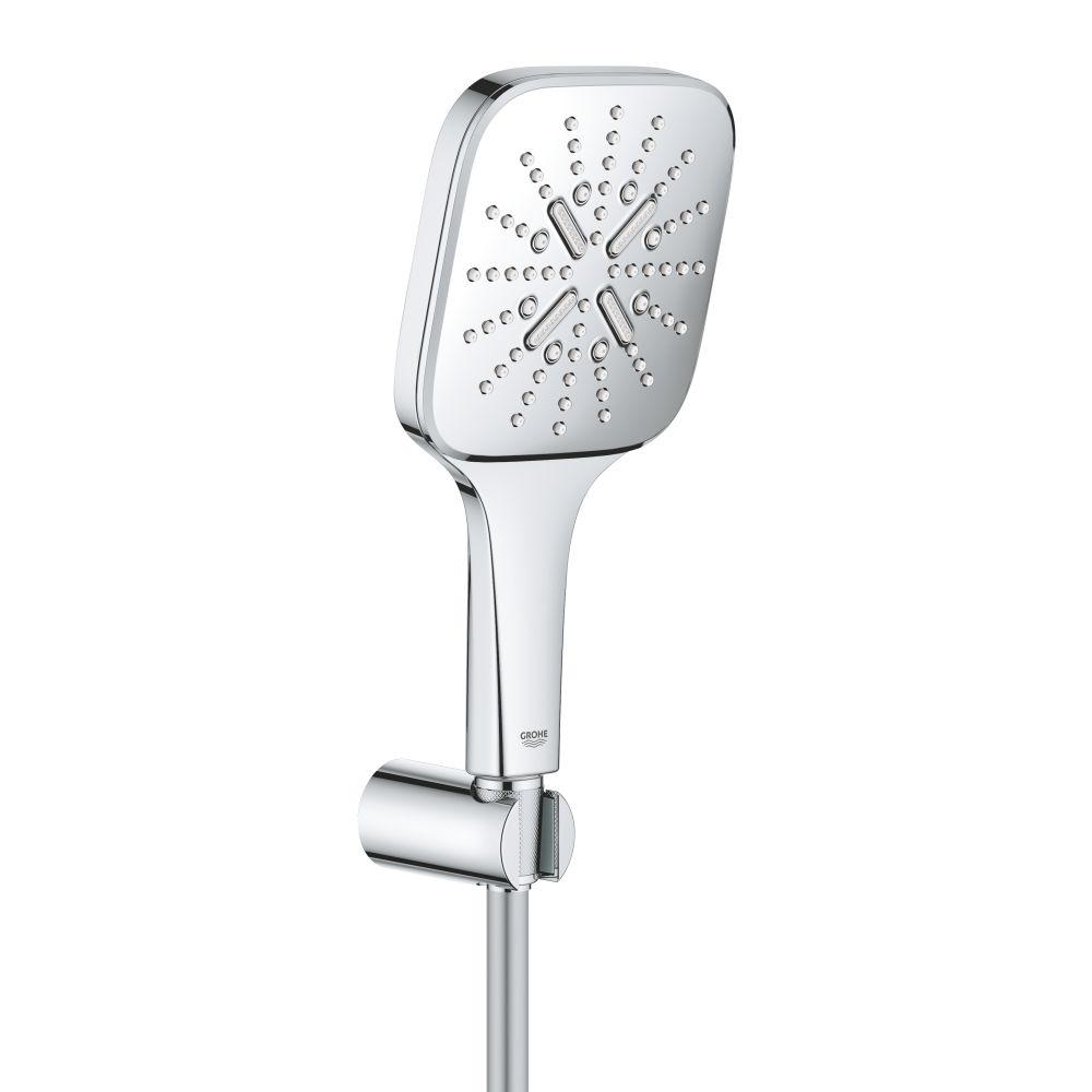 Душевой набор GROHE Rainshower SmartActive 130 Cube, 3 режима, 1500 мм, 9,5 л/мин, хром (26589000)
