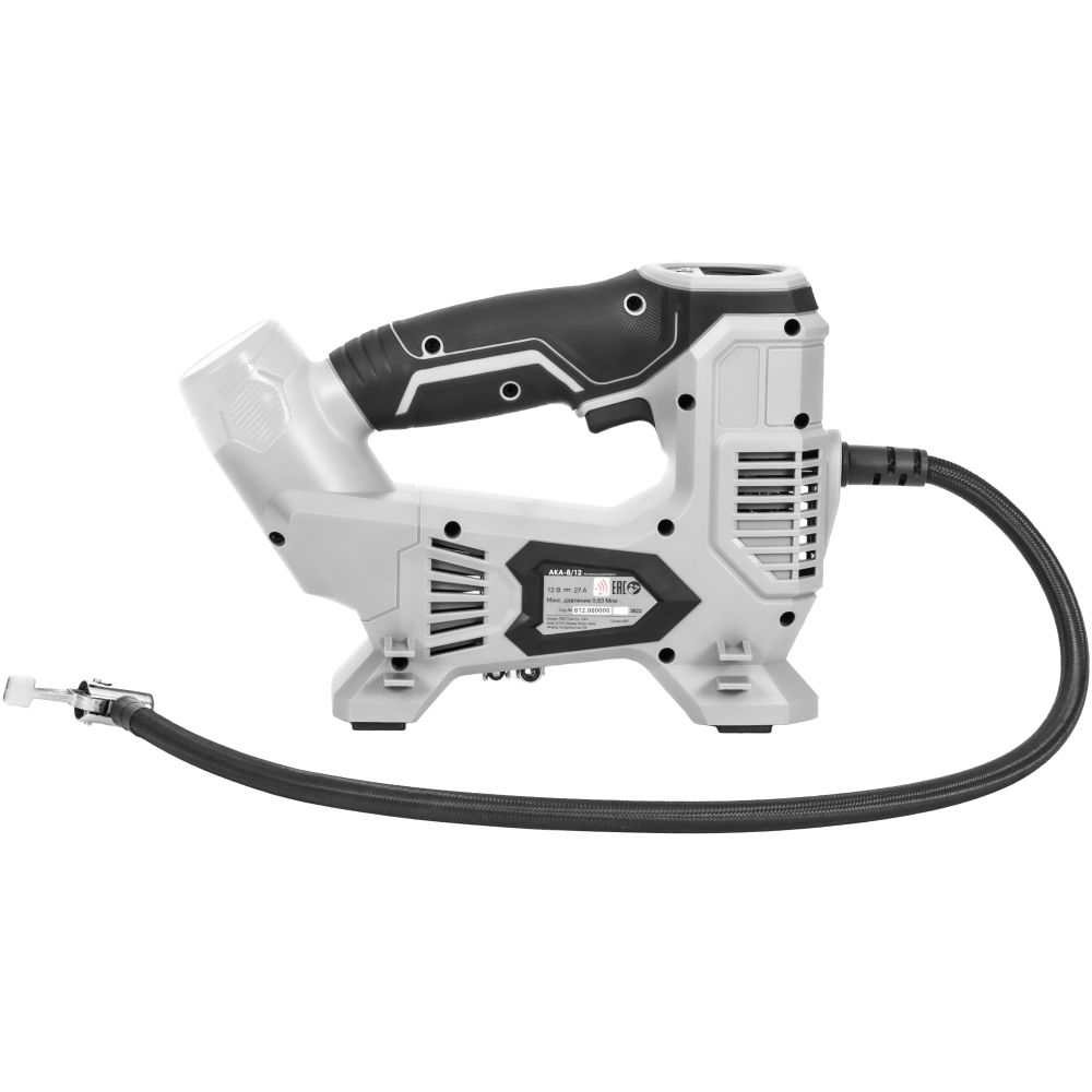 Аккумуляторный компрессор ИНТЕРСКОЛ АКА-8/12ЭМ, 12 В, 10.3 бар, 60 л/мин, без АКБ и ЗУ