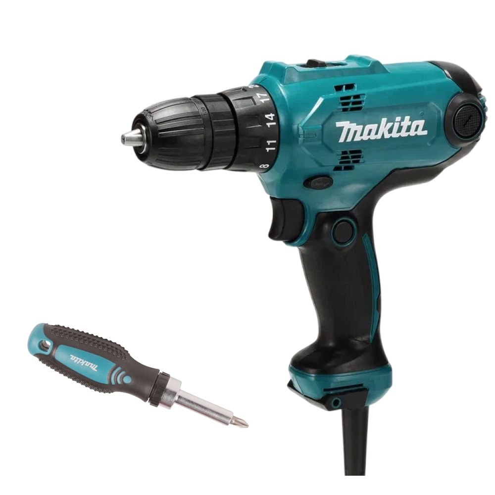 Дрель-шуруповерт Makita DF0300X1, 320 Вт, 1500 об/мин