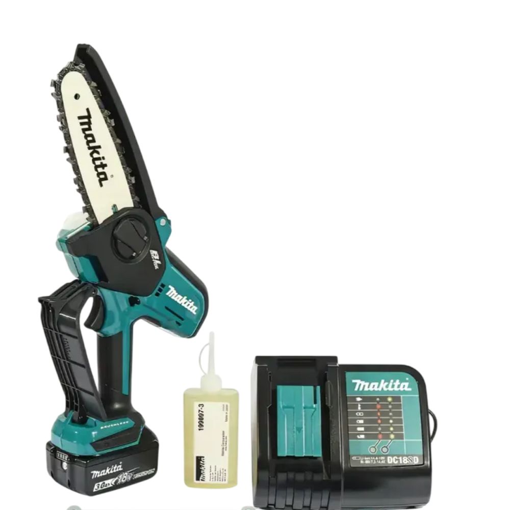 Аккумуляторная цепная пила Makita DUC150SF, 18 В, 15 см, 8 м/с, с АКБ 3 Ач и ЗУ