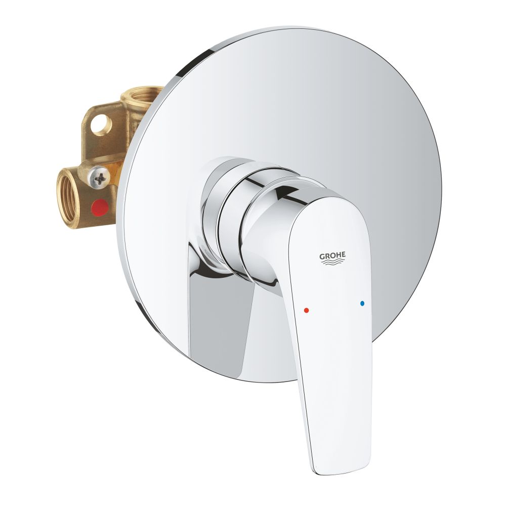 Смеситель для душа GROHE BauFlow в комплекте с монтажной частью, хром (29112000)