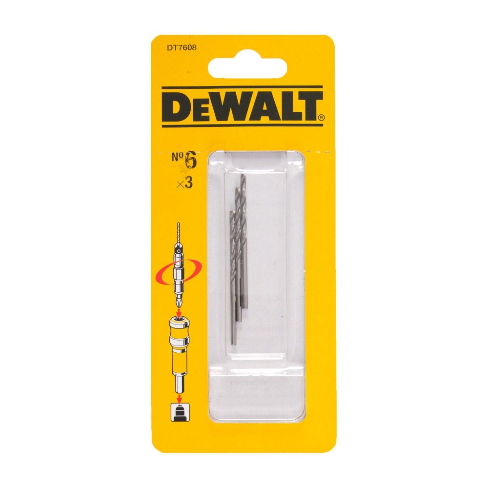 Пилотное сверло DEWALT DT7608, 2.35 мм для шурупов Ø3 мм