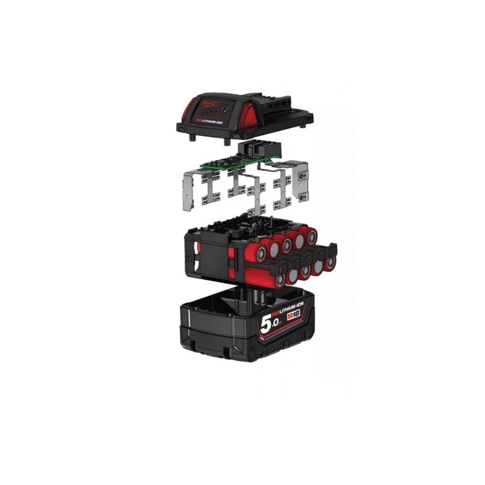 Аккумулятор Milwaukee RED M18 B5, Li-Ion, 18 В, 5 Ач, 4932430483