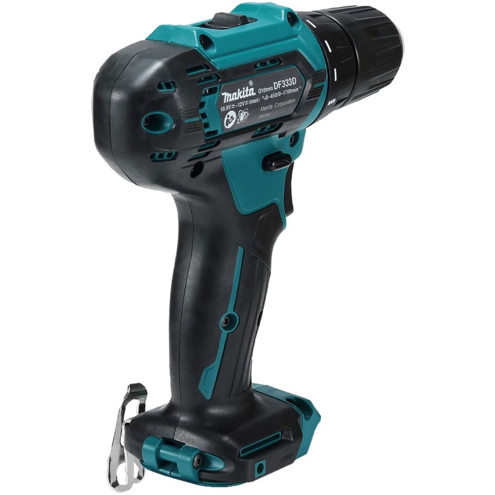 Аккумуляторная дрель-шуруповерт Makita DF333DWYE, 12 В, 1700 об/мин, с 2 АКБ 1.5 Ач и ЗУ, в кейсе