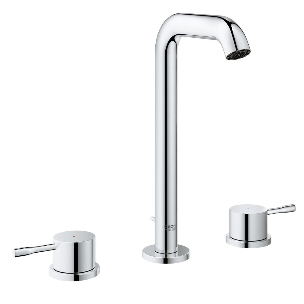 Смеситель для раковины GROHE Essence на 3 отверстия с донным клапаном, L-size, хром (20299001)