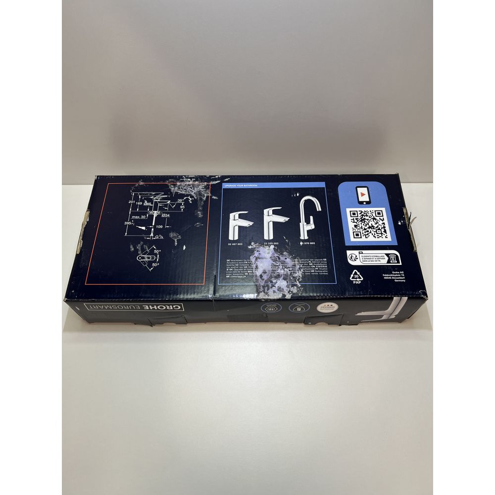 Смеситель для раковины GROHE Eurosmart, S-Size, хром (32467003/U1), уценненый товар