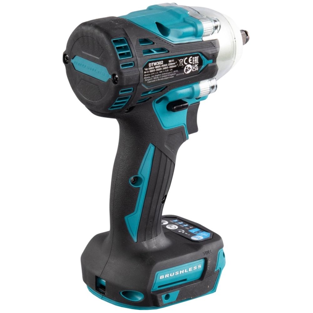 Аккумуляторный ударный гайковерт Makita DTW302Z, 18 В, 300 Нм, 4000 уд/мин, без АКБ и ЗУ