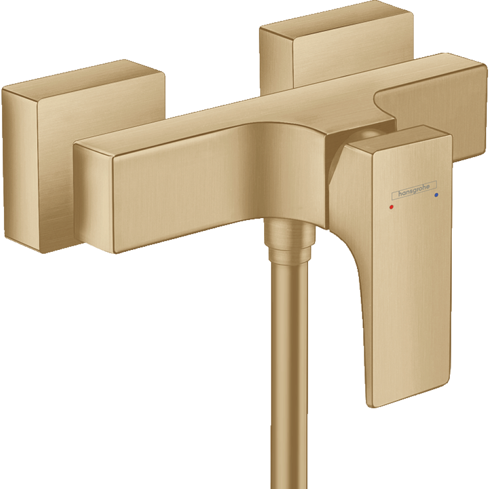 Смеситель для душа hansgrohe Metropol внешнего монтажа 32560140, шлифованная бронза