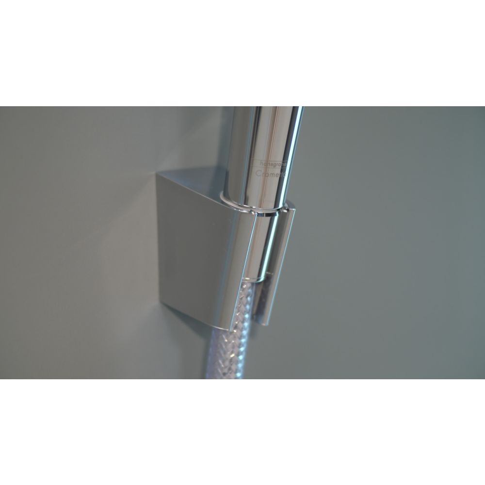 Душевой набор hansgrohe Crometta 100 2jet Vario с держателем и шлангом 125 см 26691400, белый/хром