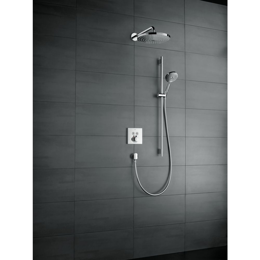 Душевой гарнитур hansgrohe Raindance Select S 120 3jet со штангой 90 см и мыльницей 26631000, хром