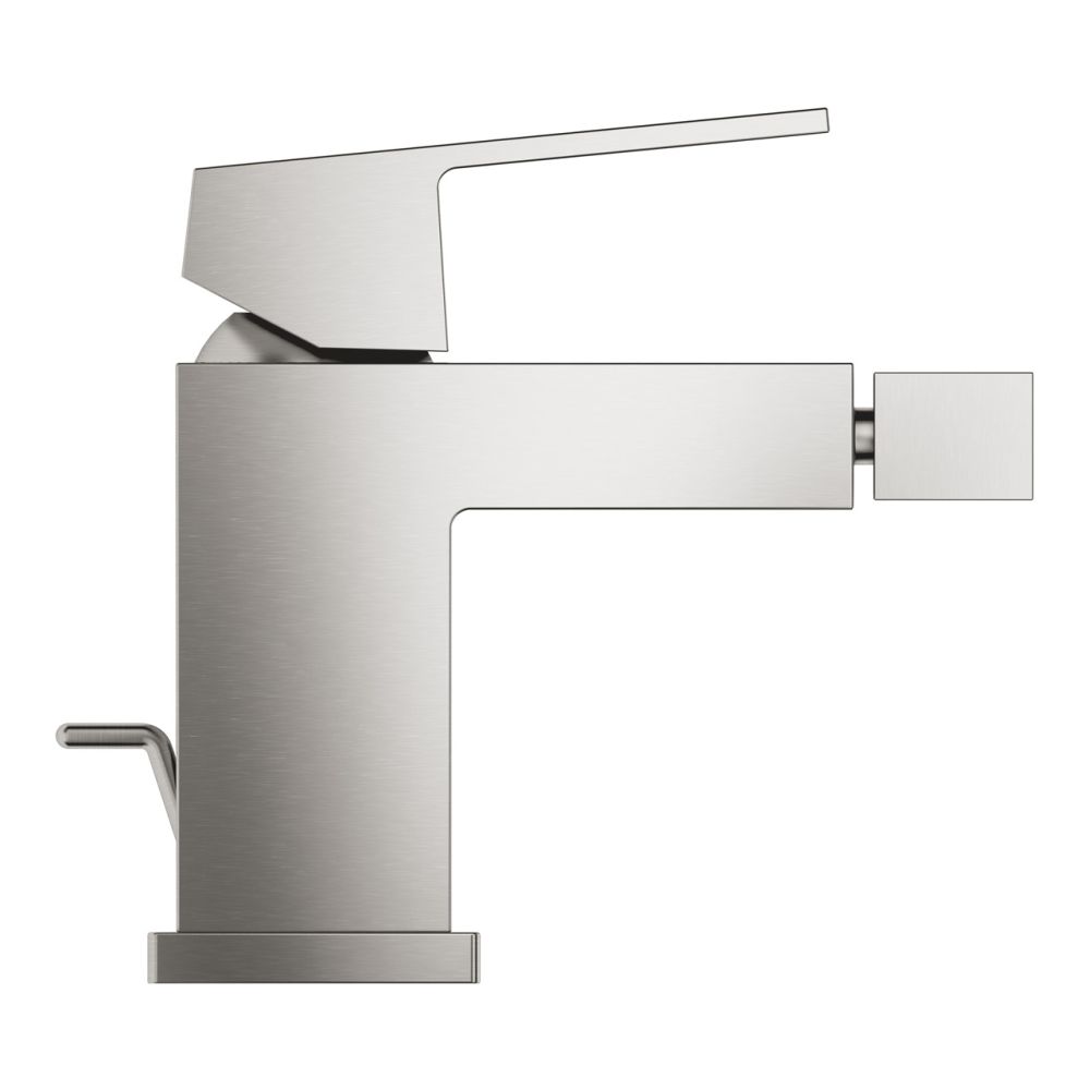 Смеситель для биде GROHE Eurocube с донным клапаном, суперсталь (23138DC0)