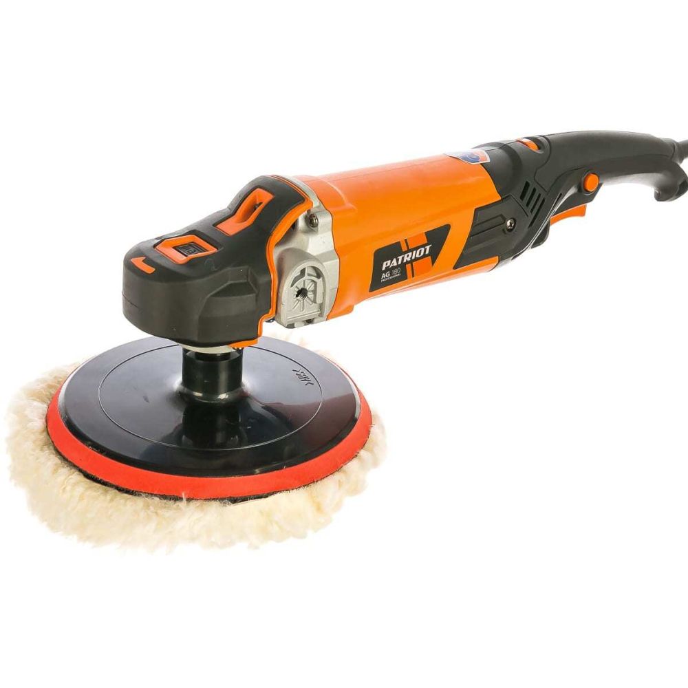 Угловая полировальная машина PATRIOT AG180, 1200Вт, 180 мм, 110300180