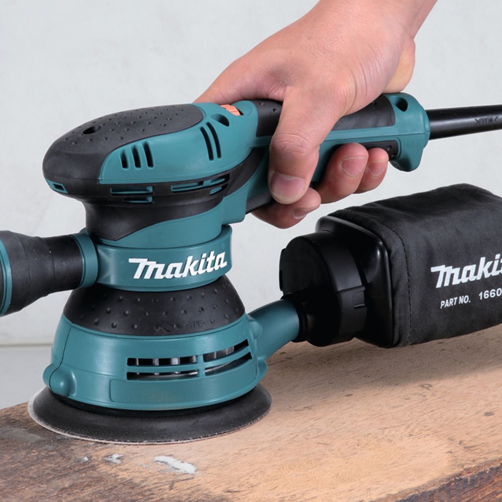 Эксцентриковая шлифовальная машина Makita 300 Вт, 125 мм, 4 000 - 12 000 об/мин, BO5041K