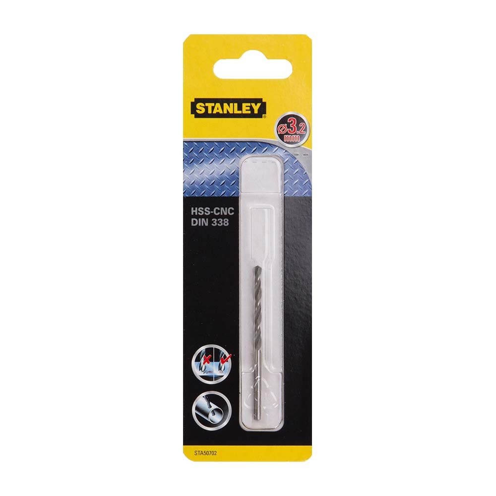 Сверло по металлу STANLEY STA50702, HSS-G CROWN 3.2x65x36 мм